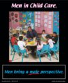 Male Involvement Poster: Men in Child Care, Poster