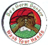 Be A Germ Buster Wash Your Hands: Personal Hygiene, Stickers